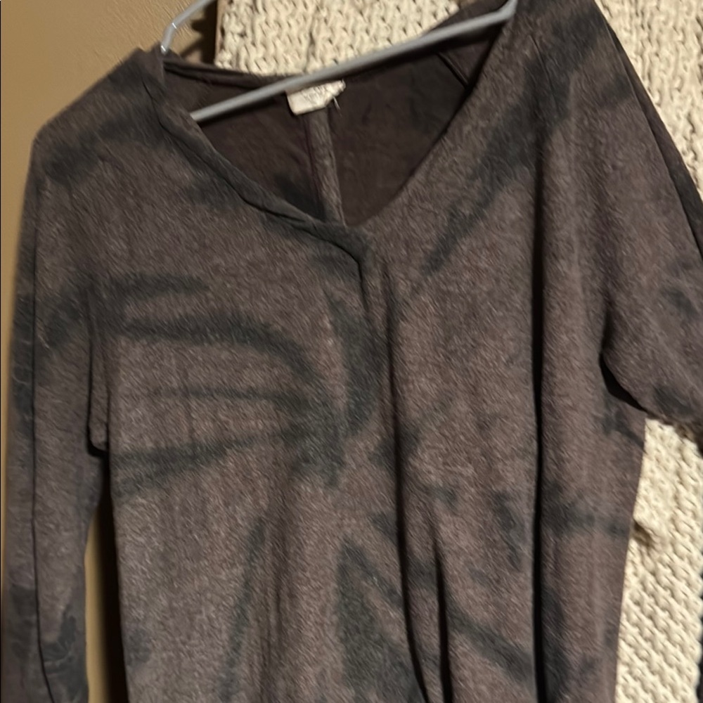 Line Up Women's Tunic in Brown and Black